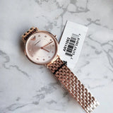 Emporio Armani Dress Quartz Rose Gold Dial Rose Gold Steel Strap Watch For Women - AR11062