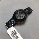 Michael Kors Bradshaw Chronograph Black Dial Black Steel Strap Watch For Women - MK6058