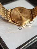 Gucci G Timeless Quartz Silver Dial Gold Steel Strap Watch For Women - YA1264155