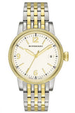 Burberry Analog White Dial Two Tone Steel Strap Watch for Women - BU7871