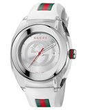 Gucci SYNC XXL White Dial White Rubber Strap Watch For Men - YA137102