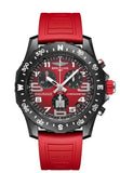 Breitling Endurance Pro Ironman Red Dial Red Rubber Strap Watch for Men - X823109A1K1S1