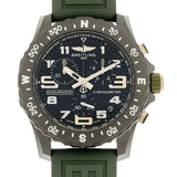 Breitling Endurance Pro Black Dial Green Rubber Strap Watch for Men - X82310D31B1S1