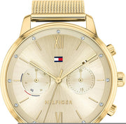 Tommy Hilfiger Blake Quartz Gold Dial Gold Mesh Bracelet Watch for Women - 1782302