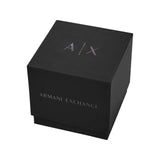 Armani Exchange Chronograph Black Dial Black Steel Strap Watch For Men - AX2429