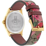 Gucci G Timeless Quartz Brown Dial Brown Leather Strap Watch For Men - YA1264158