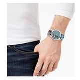 Gucci G Timeless Quartz Blue Dial Blue Leather Strap Watch For Men - YA1264080