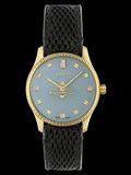Gucci G Timeless Quartz Blue Dial Black Leather Strap Watch For Men - YA1265018