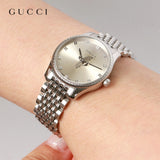 Gucci G Timeless Quartz Silver Dial Silver Steel Strap Watch For Women - YA1265019