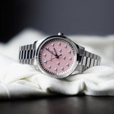 Gucci G Timeless Quartz Pink Dial Silver Steel Strap Watch for Women - YA1265033