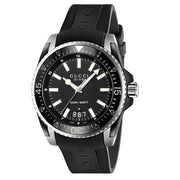 Gucci Dive Analog Quartz Black Dial Black Rubber Strap Watch For Men -  YA136204