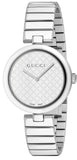 Gucci Diamantissima Quartz White Dial Silver Steel Strap Watch For Women - YA141402