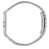 Gucci 25H Quartz Gold Dial Silver Steel Strap Unisex Watch - YA163403