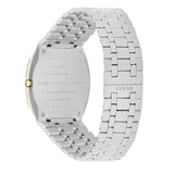 Gucci 25H Quartz Gold Dial Silver Steel Strap Watch for Women - YA163403