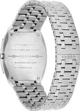 Gucci 25H Quartz Silver Dial Silver Steel Strap Unisex Watch - YA163407