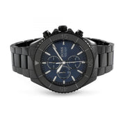 Hugo Boss Ocean Edition Chronograph Navy Blue Dial Black Steel Strap Watch for Men - 1513743