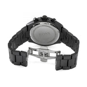 Hugo Boss Ocean Edition Chronograph Navy Blue Dial Black Steel Strap Watch for Men - 1513743