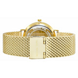 Michael Kors Auden Three Hand White Dial Gold Mesh Strap Watch for Women - MK7150