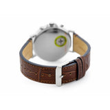 Tommy Hilfiger Daniel Grey Dial Brown Leather Strap Watch for Men - 1710416