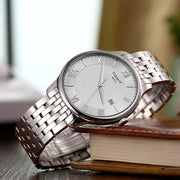Tissot T Classic Tradition Silver Dial Silver Steel Strap Watch For Men - T063.610.11.038.00