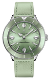 Breitling Superocean Heritage '57 Pastel Paradise Green Dial Green Leather Strap Watch for Women - A10340361L1X1