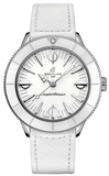 Breitling Superocean Heritage '57 Pastel Paradise White Dial White Leather Strap Watch for Women - A10340A71A1X1