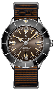 Breitling Superocean Heritage '57 Outerknown Brown Dial Brown NATO Strap Watch for Men - A103703A1Q1W1
