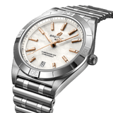 Breitling Chronomat 36 Mother of Pearl Dial Silver Steel Strap Watch for Women - A10380101A4A1