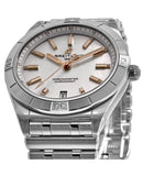 Breitling Chronomat 36 Mother of Pearl Dial Silver Steel Strap Watch for Women - A10380101A4A1