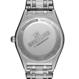 Breitling Chronomat Automatic 36 Blue Dial Silver Steel Strap Watch for Women - A10380101C1A1