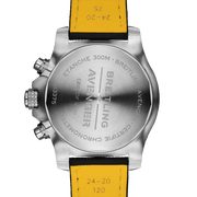Breitling Super Avenger Chronograph 48 White Dial Black Nylon Strap Watch for Men - A133751A1A1X1