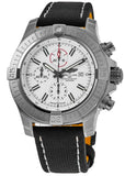 Breitling Super Avenger Chronograph 48 White Dial Black Nylon Strap Watch for Men - A133751A1A1X1