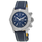 Breitling Avenger Chronograph 45mm Blue Dial Blue Calfskin Strap Watch for Men - A13317101C1X2