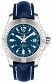 Breitling Colt 41mm Automatic Blue Dial Blue Leather Strap Watch for Men - A1731311.C934.113X.A18BA.1