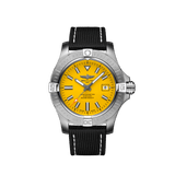 Breitling Avenger Automatic 45 Seawolf Yellow Dial Black Nylon Strap Watch for Men - A17319101I1X1