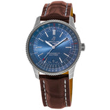 Breitling Navitimer 1 Automatic 41mm Blue Dial Brown Steel Strap Watch for Men - A17326161C1P1