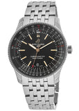 Breitling Navitimer Automatic 41mm Black Dial Silver Steel Strap Watch for Men - A17326241B1A1