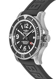 Breitling Superocean II 44mm Black Dial Black Rubber Strap Watch for Men - A17367D71B1S2