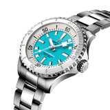 Breitling Superocean Automatic 36 Turquoise Dial Silver Steel Strap Watch for Men - A17377211C1A1