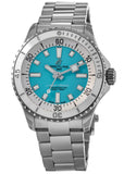 Breitling Superocean Automatic 36 Turquoise Dial Silver Steel Strap Watch for Men - A17377211C1A1