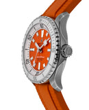 Breitling Superocean Automatic 36 Orange Dial Orange Rubber Strap Watch for Men - A17377211O1S1