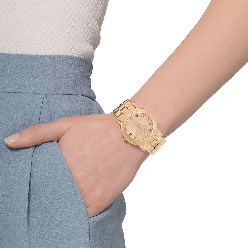 Marc Jacobs Amy Dexter Rose Gold Dial Rose Gold Steel Strap  display picture 3