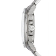 Michael Kors Ryker Chronograph Black Dial Silver Steel Strap Watch For Men - MK8528