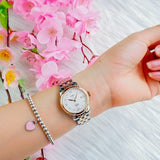 Jam Tangan Tissot T Classic Le Locle Automatic Silver Dial Two Tone Steel Strap untuk Wanita - T006.207.22.038.00