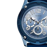 Guess Delta Blue Dial Blue Silicone Strap Watch for Men - GW0051G4