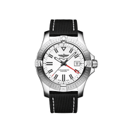 Breitling Avenger Automatic GMT 43 White Dial Black Nylon Strap Watch for Men - A32397101A1X1