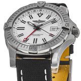 Breitling Avenger Automatic GMT 43 White Dial Black Nylon Strap Watch for Men - A32397101A1X1