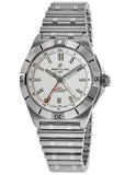 Breitling Chronomat GMT 40 White Dial Silver Steel Strap Watch for Men - A32398101A1A1