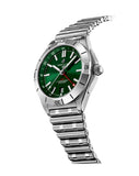 Breitling Chronomat GMT 40 Green Dial Silver Steel Strap Watch for Men - A32398101L1A1