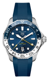 Tag Heuer Aquaracer Professional 300 GMT Automatic Blue Dial Blue Rubber Strap Watch for Men - WBP2010.FT6198